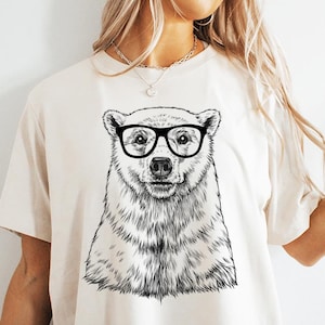 Polar Bear Shirt, Polar Bear Sweatshirt, Funny Polar Bear Gift, Cute Polar Bear Lover Gifts, Polar Bear Tshirt, Animal Lover Tee