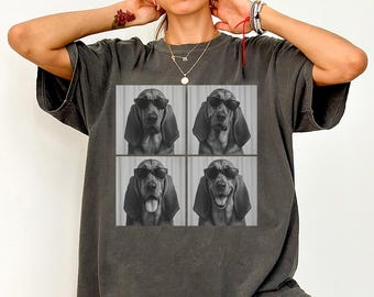Bloodhound Shirt, Photobooth Blood hound Dog Tshirt, Funny Dog Comfort Colors Shirt, Bloodhound Lover Gifts, Bloodhound Mom Gift