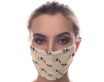 Cow Face Mask, Farm Animal Washable Face Mask for Women, Men, Kids, Farmer Gift, Face Mask with PM 2.5 Filter Pocket
