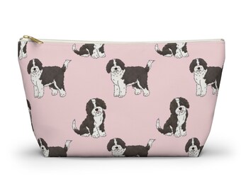 Sheepadoodle Pouch, Pencil Case, Dog Custom Teacher Pencil Pouch, Bridesmaid Cosmetic Bag, Sheep doodle Mom Makeup Bag, Accessory Pouch