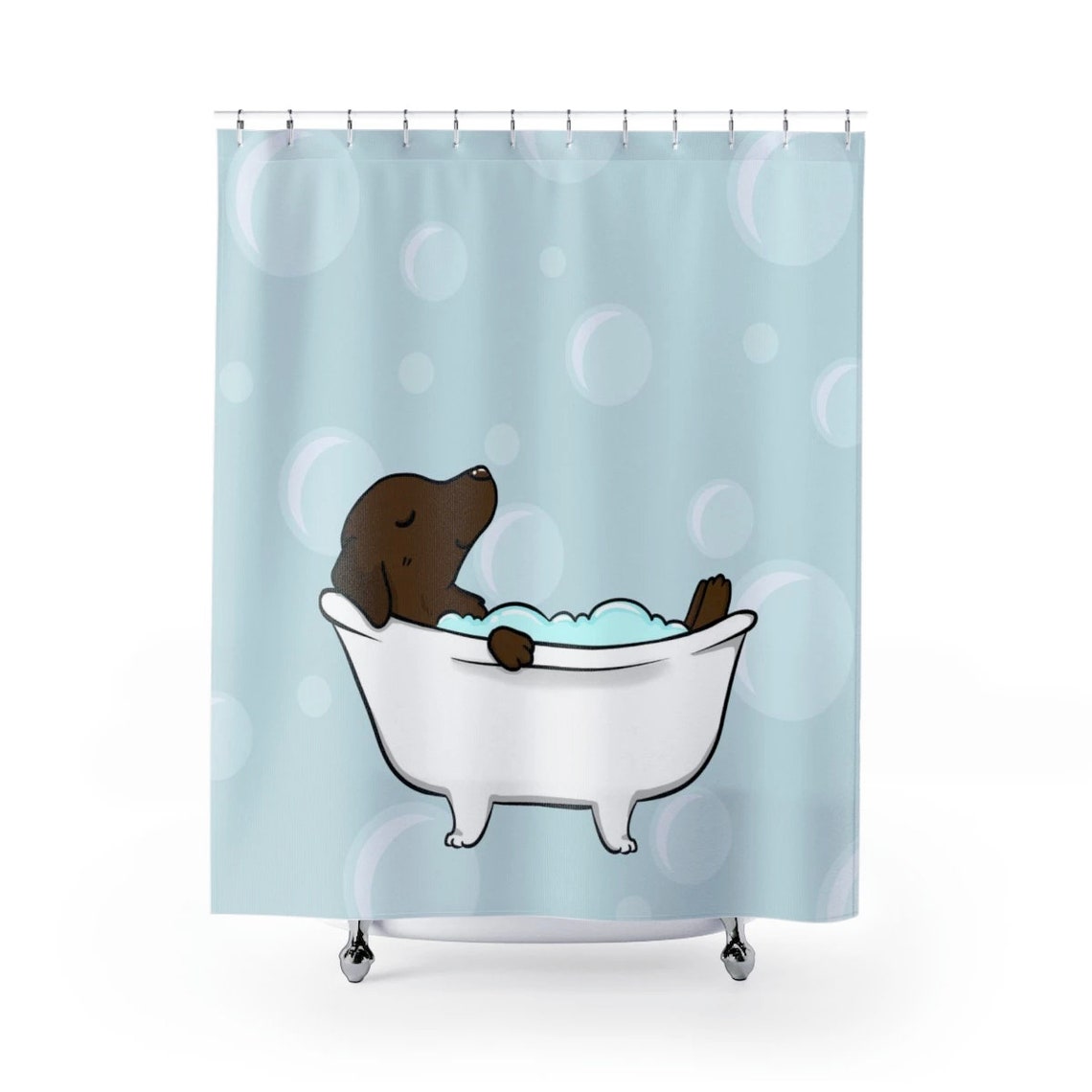 Labrador Retriever Shower Curtain Dog Shower Curtains Bath Etsy