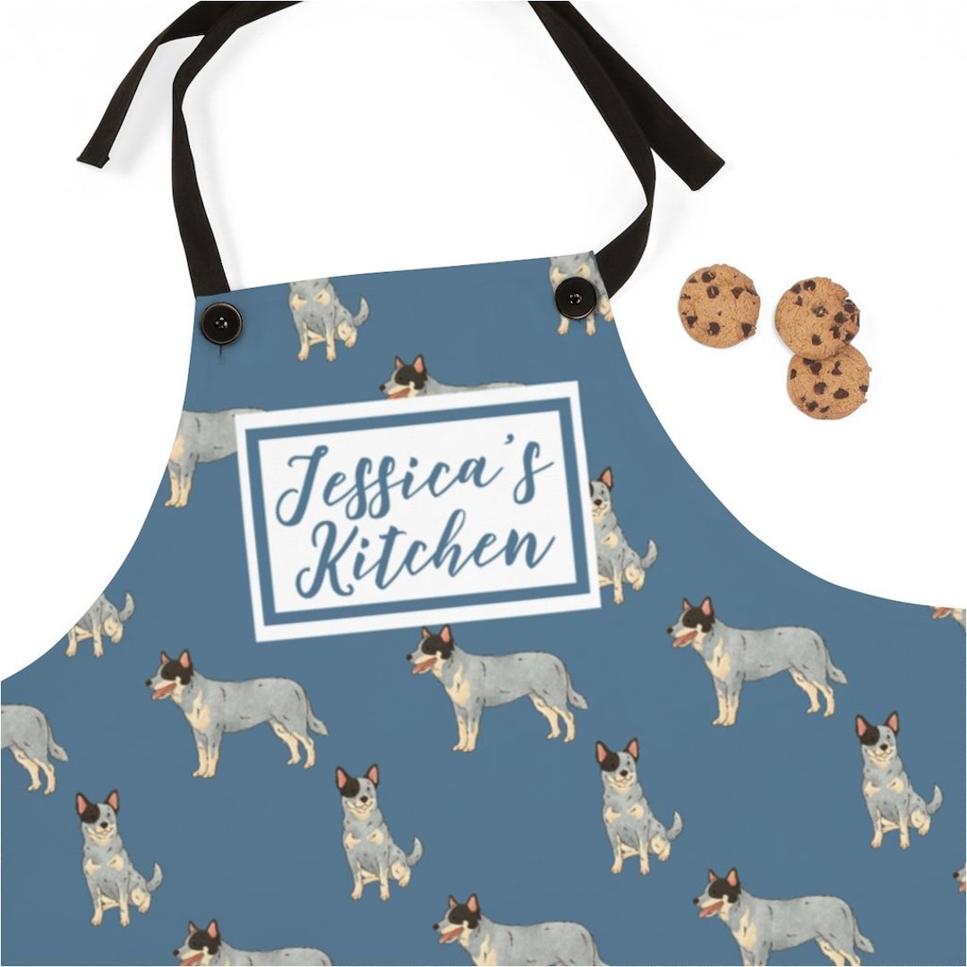 Custom Dog Apron, Heeler Aprons, Australian Cattle Dog Personalized ...