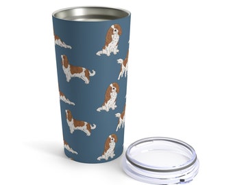 Cavalier King Charles Spaniel Travel Mug, Dog Stainless Steel Tumbler, Insulated Travel Mug, Personalized Tumbler, Custom Cavie Mom Gift