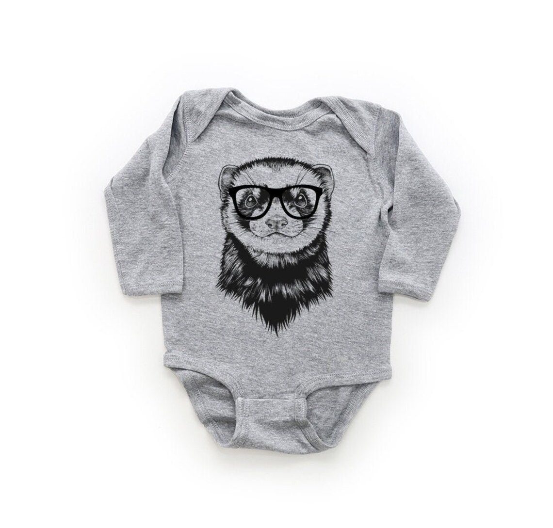 Ferret Baby Bodysuit Animal Baby Clothes Pet Baby Boy - Etsy