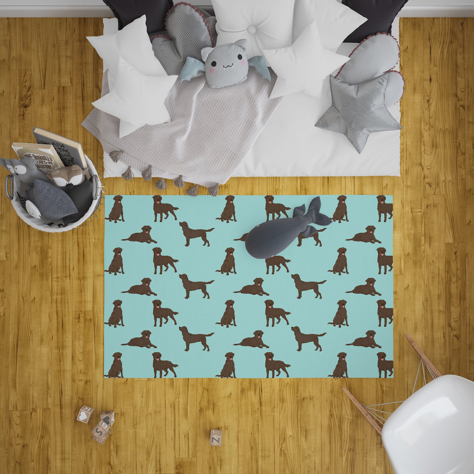 Labrador Retriever Area Rug Lab Dog Nursery Room Rug Custom Etsy