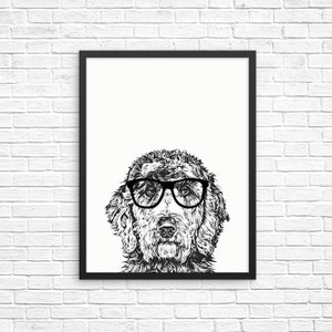 Goldendoodle Wall Art, Labradoodle Print, Doodle Dog Decor, Dog Prints, Sign, Pet Dog Nursery Decor, Poster, Kids Room Decor for Boy Girl