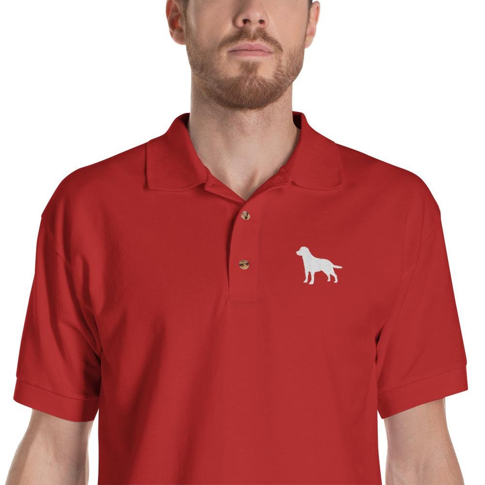 Labrador Retriever Polo Shirt Dog Embroidered Men's Polo Etsy