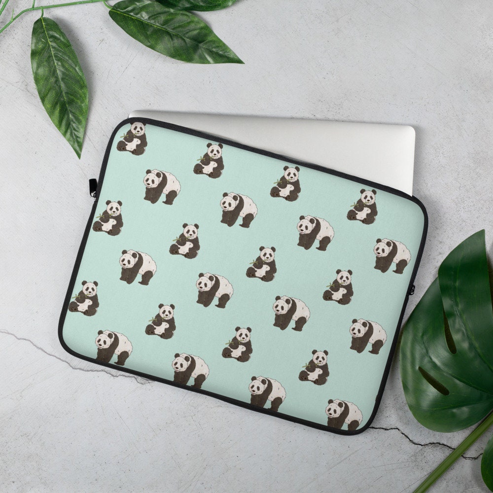 Panda laptop sleeve top