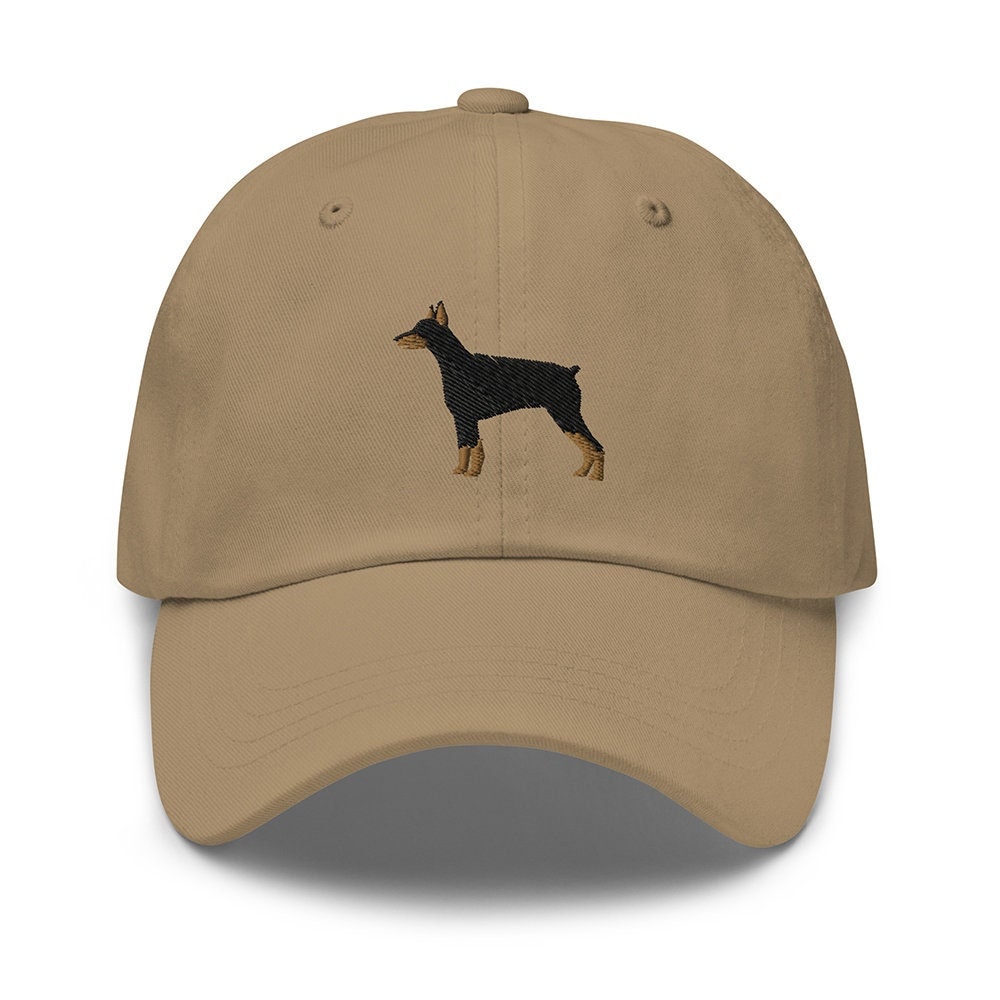 Doberman Pinscher Hat, Dobie Beanie, Dog Cap, Dog Embroidered