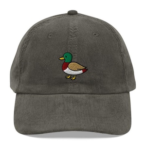 Mallard Duck Hat, Mallard Cap, Beanie, Mallard Duck Embroidered Baseball Hat, Animal Dad Hat, Mallard Duck Lover Cap, Fathers Day Gift