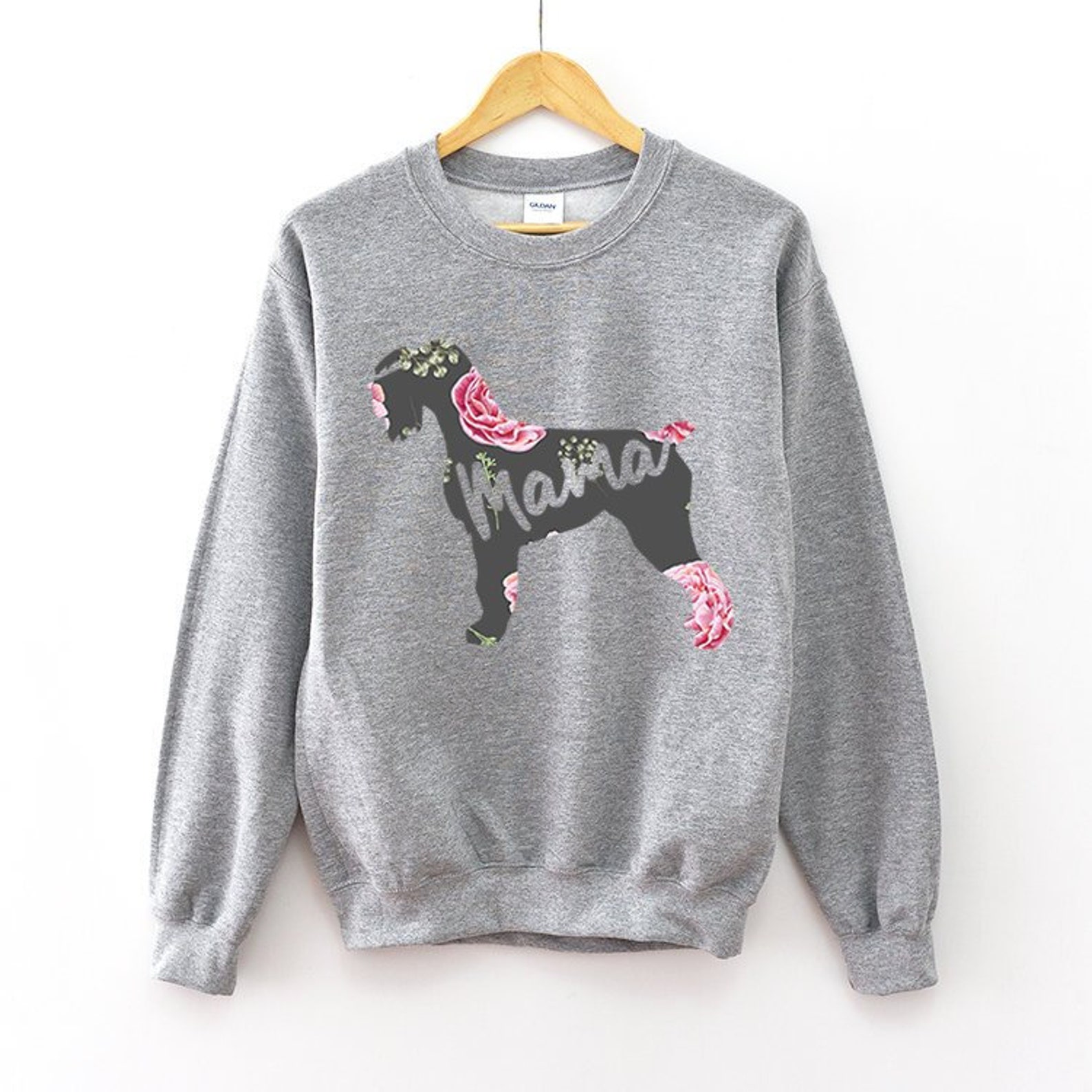 Schnauzer Vacuum Blueprint Sweatshirt