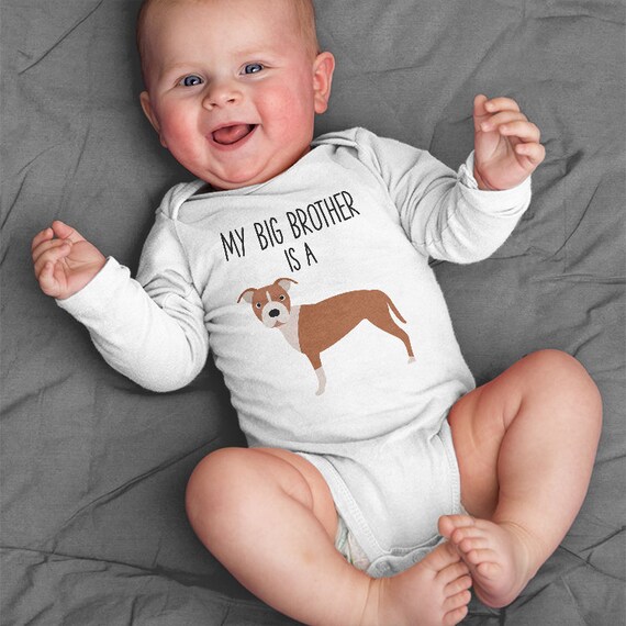 PIT BULL BODYSUIT My BEST FRIEND Is A PIT BULL SHOWER BABY Pit Bull ROMPER