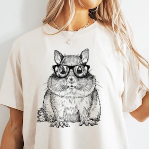 Chipmunk Shirt, Chipmunk Sweatshirt, Cute Striped Squirrel Lover Gift, Funny Animal Lover Gift, Woodland Animal Tshirt