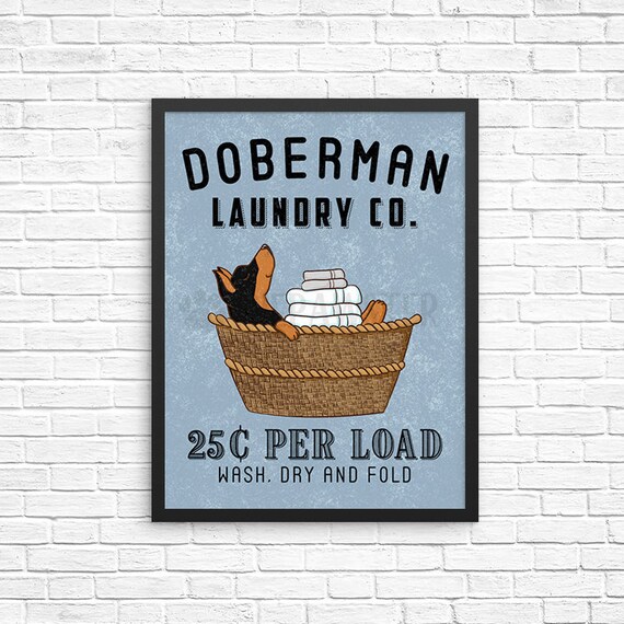 Doberman Laundry Basket Doberman Laundry Basket