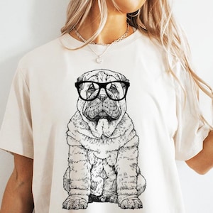 Shar Pei Shirt, Sharpei Mom Sweatshirt, Cute Shar Pei Gift, Sharpei Lover Gift, Funny Dog Dad Gift, Dog Owner Tshirt