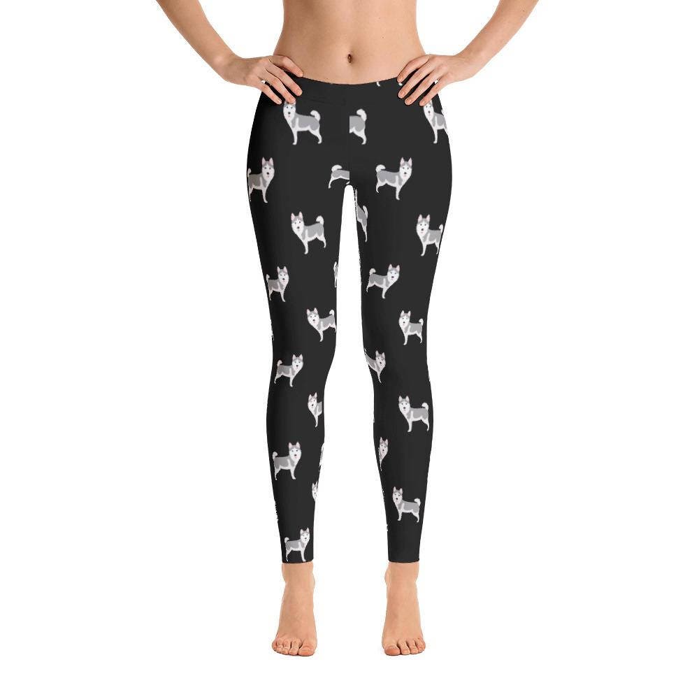 Siberian Husky Leggings Dog Pattern Women Leggings Yoga Etsy