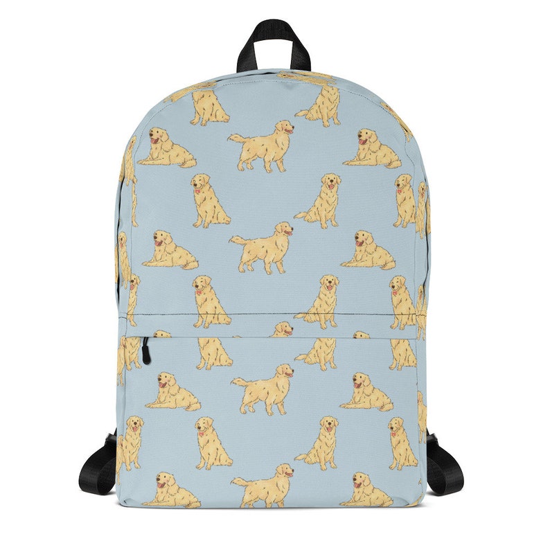 Golden Retriever Backpack Dog Laptop Bag Women's Travel Etsy