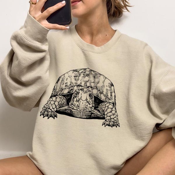 Eastern Box Turtle Shirt, Land Turtle Sweatshirt, Cute Box Turtle Lover Gift, Funny Animal Lover Gift, Box Turtle Animal Tshirt