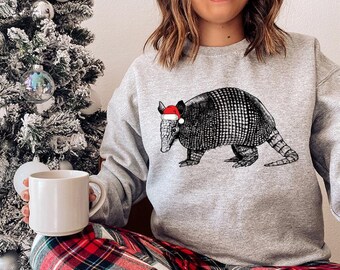 Sweat de Noël tatou, chemise de Noël père Noël tatou, pull de Noël animal, cadeaux de Noël pour amoureux des tatous