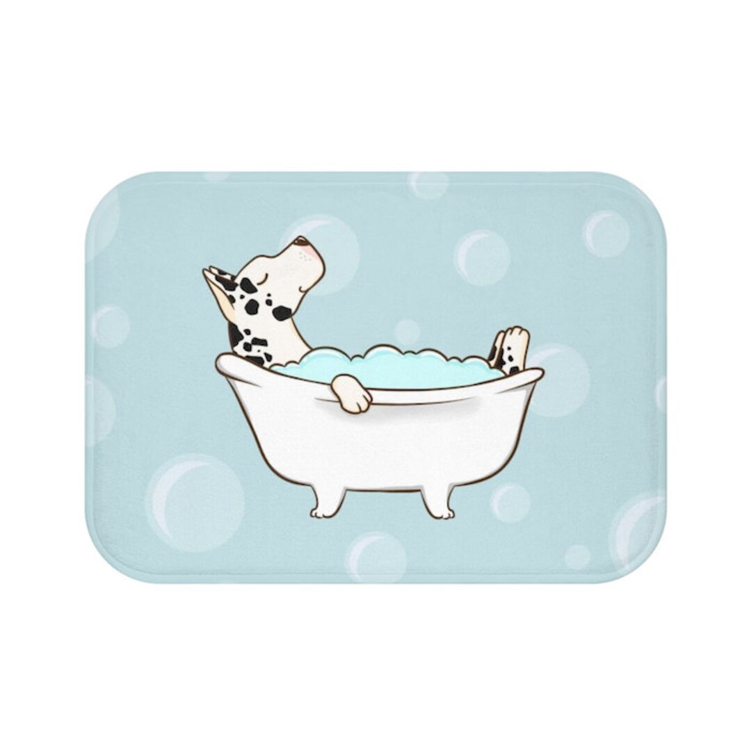 Great Dane Bath Mat, Dog Door Mat, Floor Mats, Bathroom Decor, Dog Home