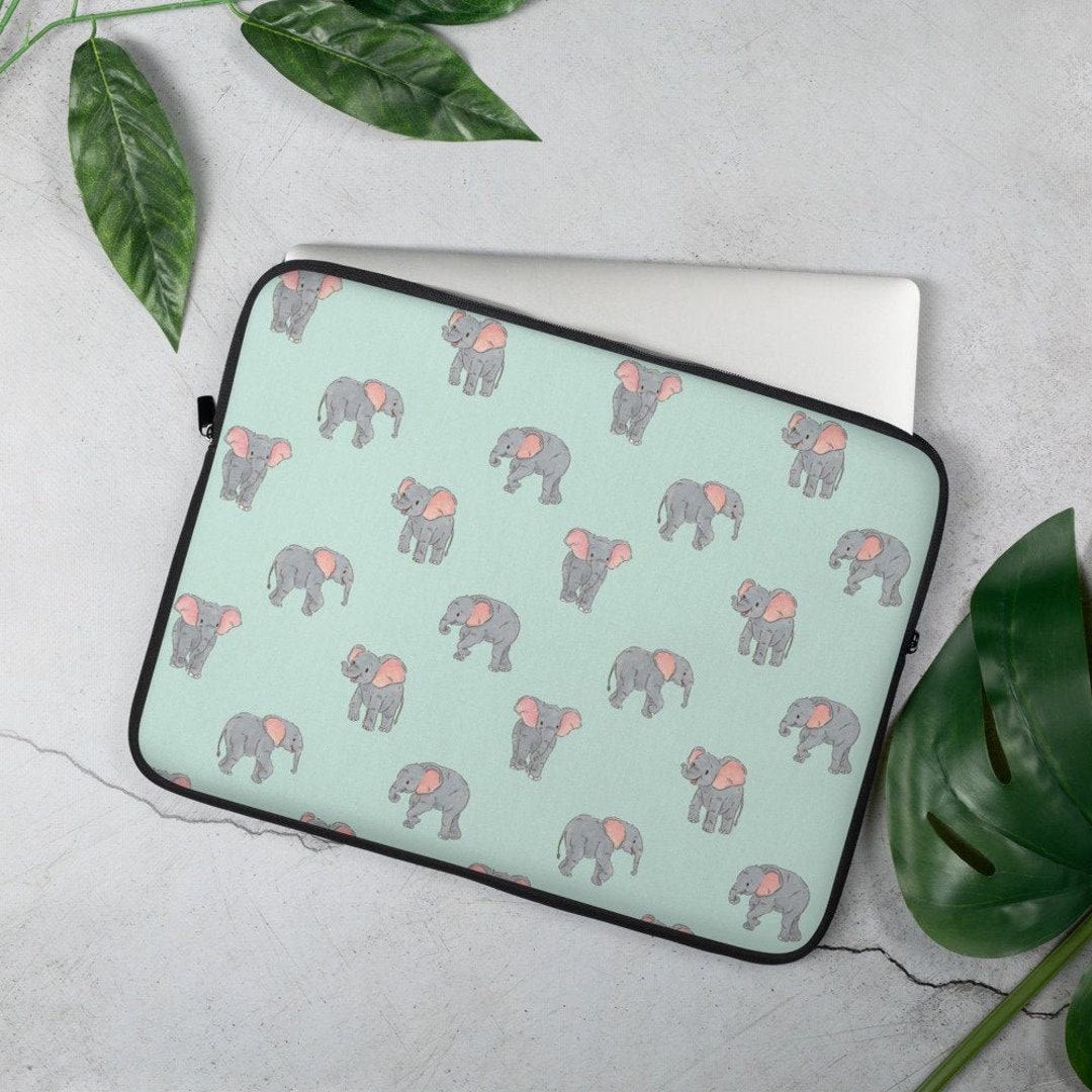Elephant Laptop Sleeve, Cute Laptop Sleeve, MacBook Case, 13 Inch, 15