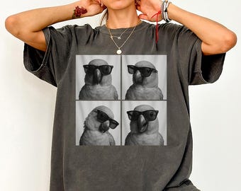 Sun Conure Shirt, Photobooth Sun Conure Tshirt, Funny Bird Comfort Colors Shirt, Parrot Lover Gifts