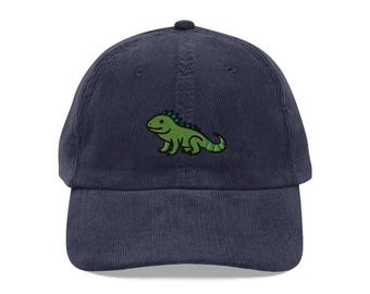 Sombrero de iguana, gorra de iguana, gorro, gorra de béisbol bordada con lagarto, gorra de papá con diseño de reptil, gorra para amantes de las iguanas, regalo para el Día del Padre