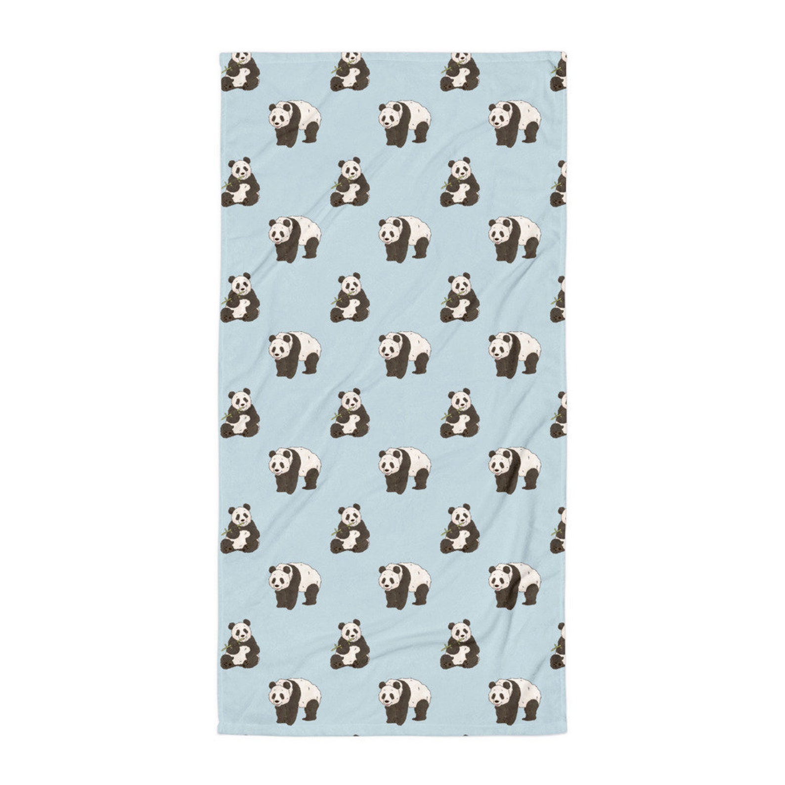 Panda Beach Towel Bath Towel Cute Animal Towel Panda Lover Etsy