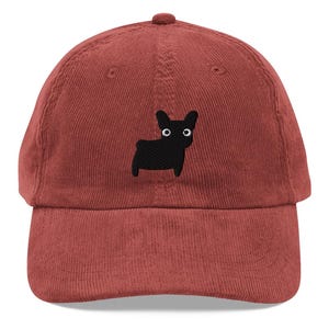 Black Frenchie Hat, French Bulldog Beanie, Dog Cap, Dog Embroidered Baseball Hat, Dog Mom Dad Hat, Summer Dog Lover Cap, Fathers Day Gift
