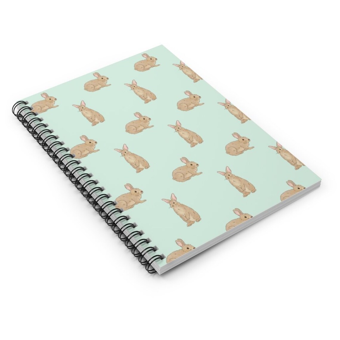 Rabbit Notebook Pet Animal Spiral Notebook Cute Notepad Etsy