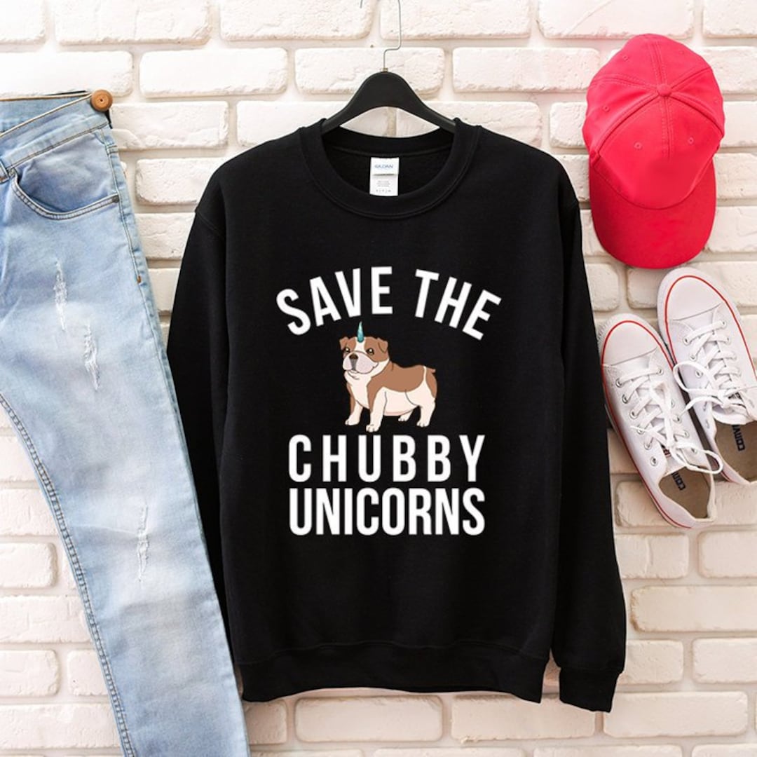 Maglietta Divertente Save The Chubby Unicorns - Unisex Bambini E Adulti - Vari Colori