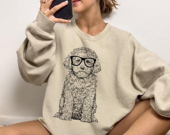 Cavapoo Shirt, Maltipoo Mom Sweatshirt, Cute Cavapoo Gift, Doodle Dog Lover Gift, Funny Dog Dad Gift, Dog Owner Tshirt