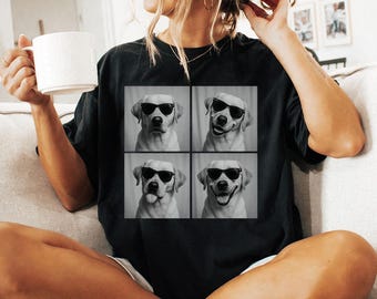 Yellow Labrador Shirt, Photobooth Yellow Lab Dog Tshirt, Funny Dog Comfort Colors Shirt, Labrador Retriever Lover Gifts, Dog Mom Gift