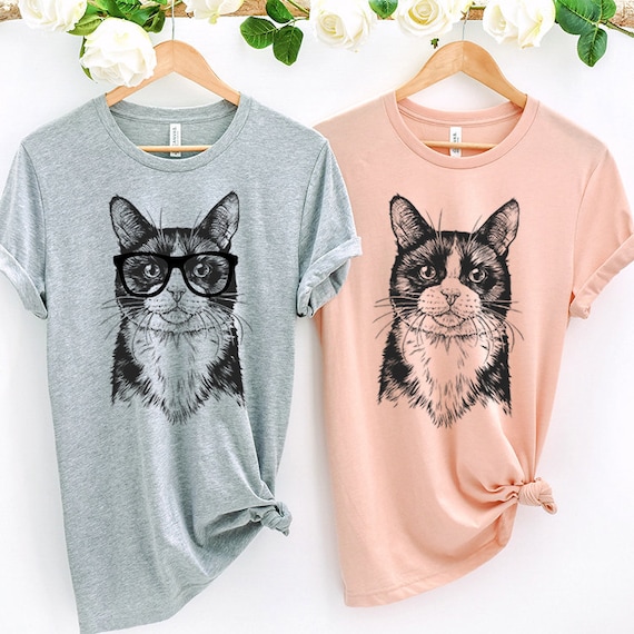 Nerd Cat Shirt, Cat Nerd Glasses T Shirt Nerd Cat Shirt, Cat Nerd Glasses T Shirt