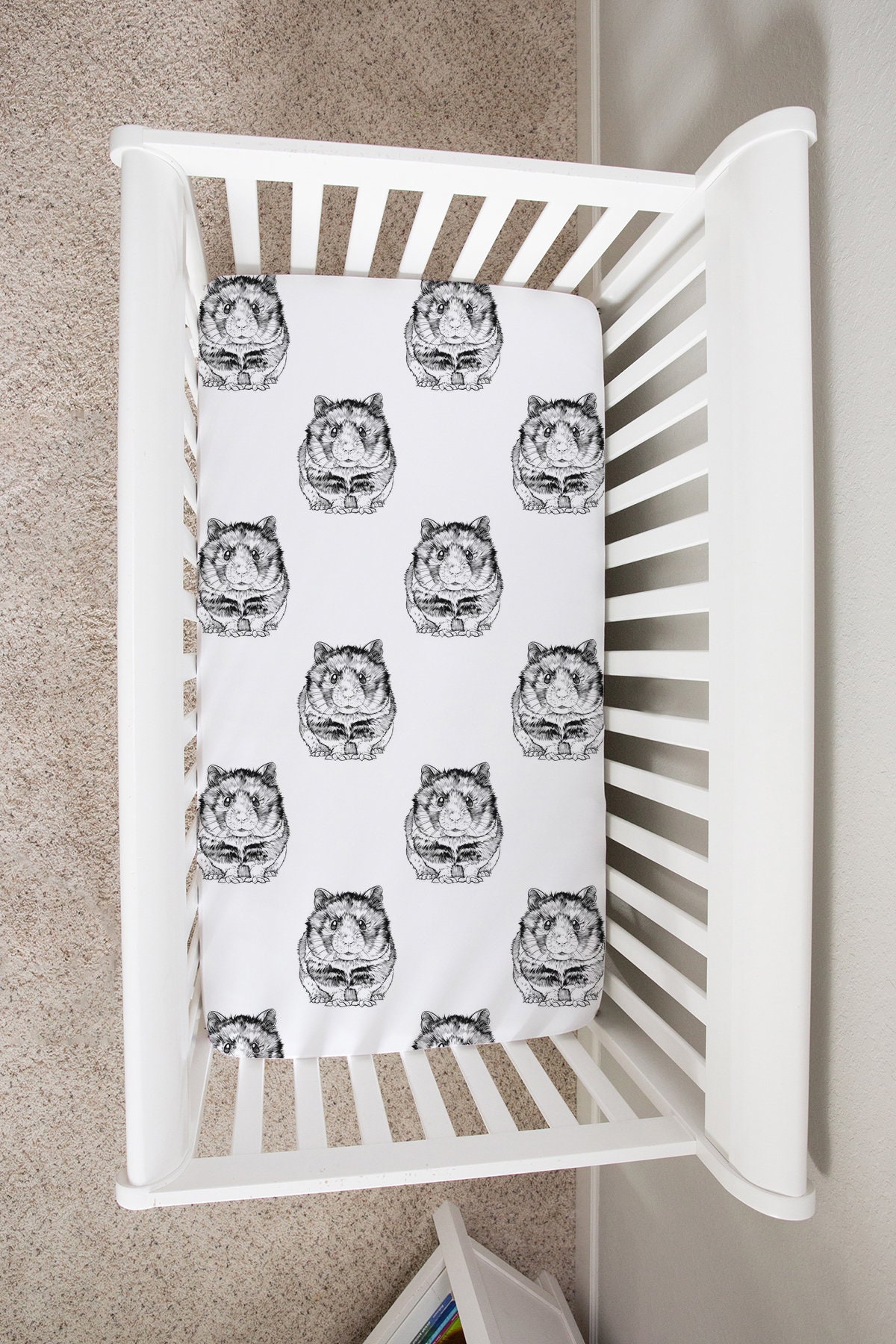 Hamster Crib Sheet Pet Baby Changing Table Cover Boy Girl