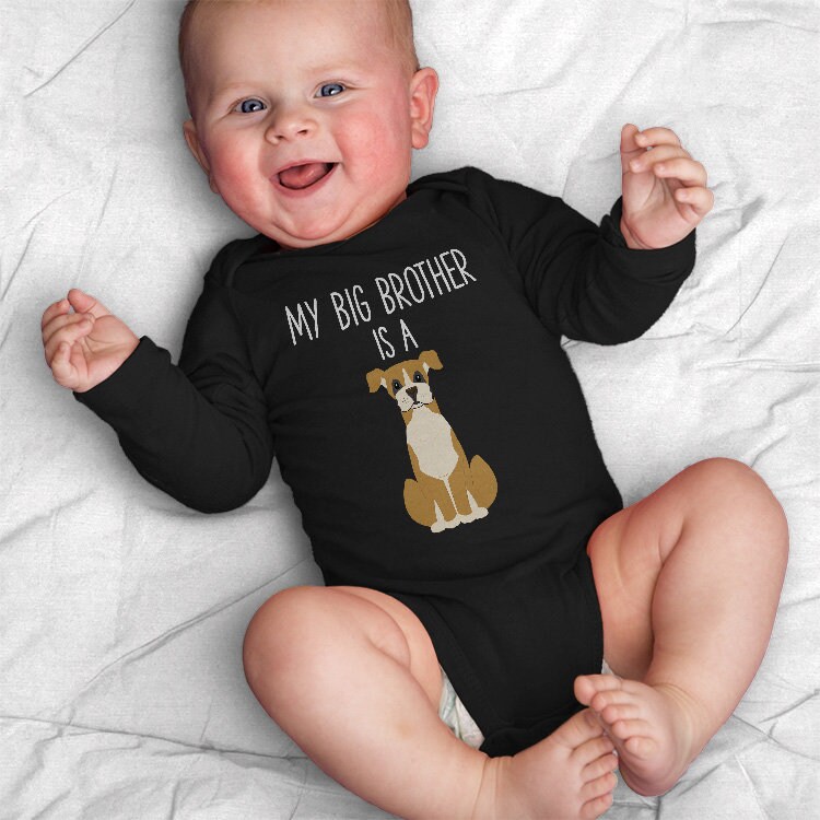 JZG Brands My Big Sister is a Boxer Baby Bodysuit White JZG Brands My Big Sister is a Boxer Baby Bodysuit White