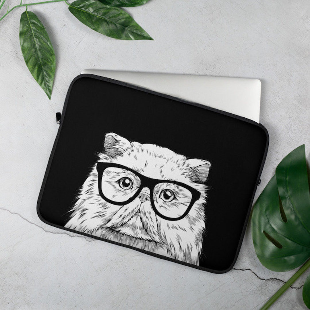 Computer Cat Covers Persian Cat Laptop Sleeve, Cat Lover Laptop Sleeve, MacBook Case, 13 ...