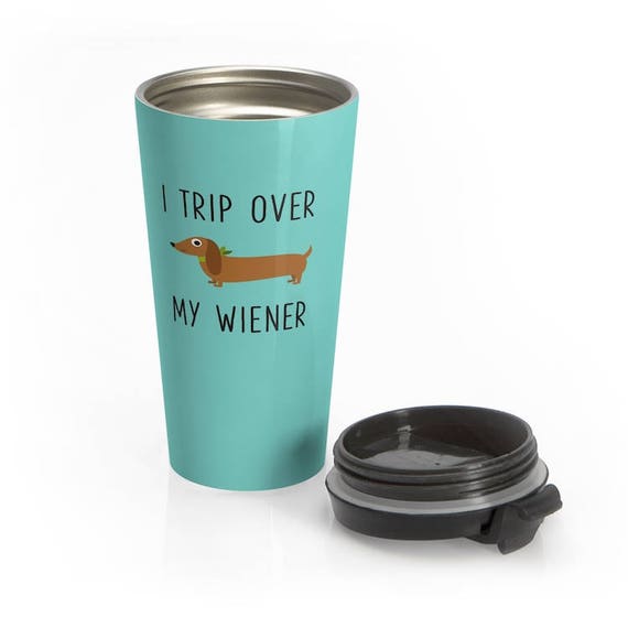 I Trip Over My Wiener Dachshund Funny Garden Yard Flag
