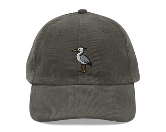 Heron Hat, Heron Cap, Beanie, Bird Watching Embroidered Baseball Hat, Water Bird Dad Hat, Blue Heron Lover Cap, Fathers Day Gift