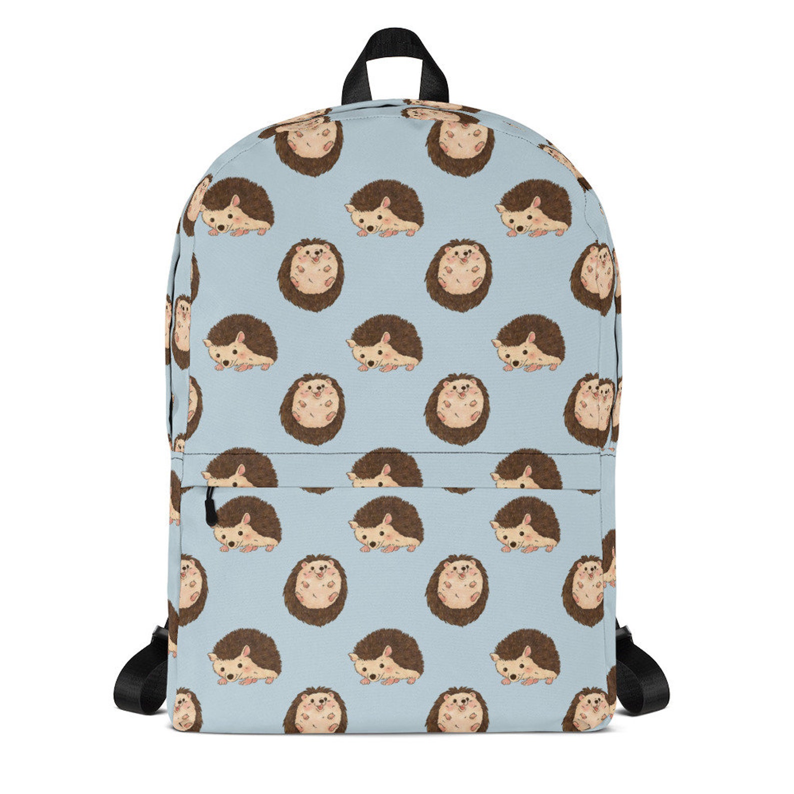 Hedgehog Backpack Animal Laptop Bag Women's Travel Etsy