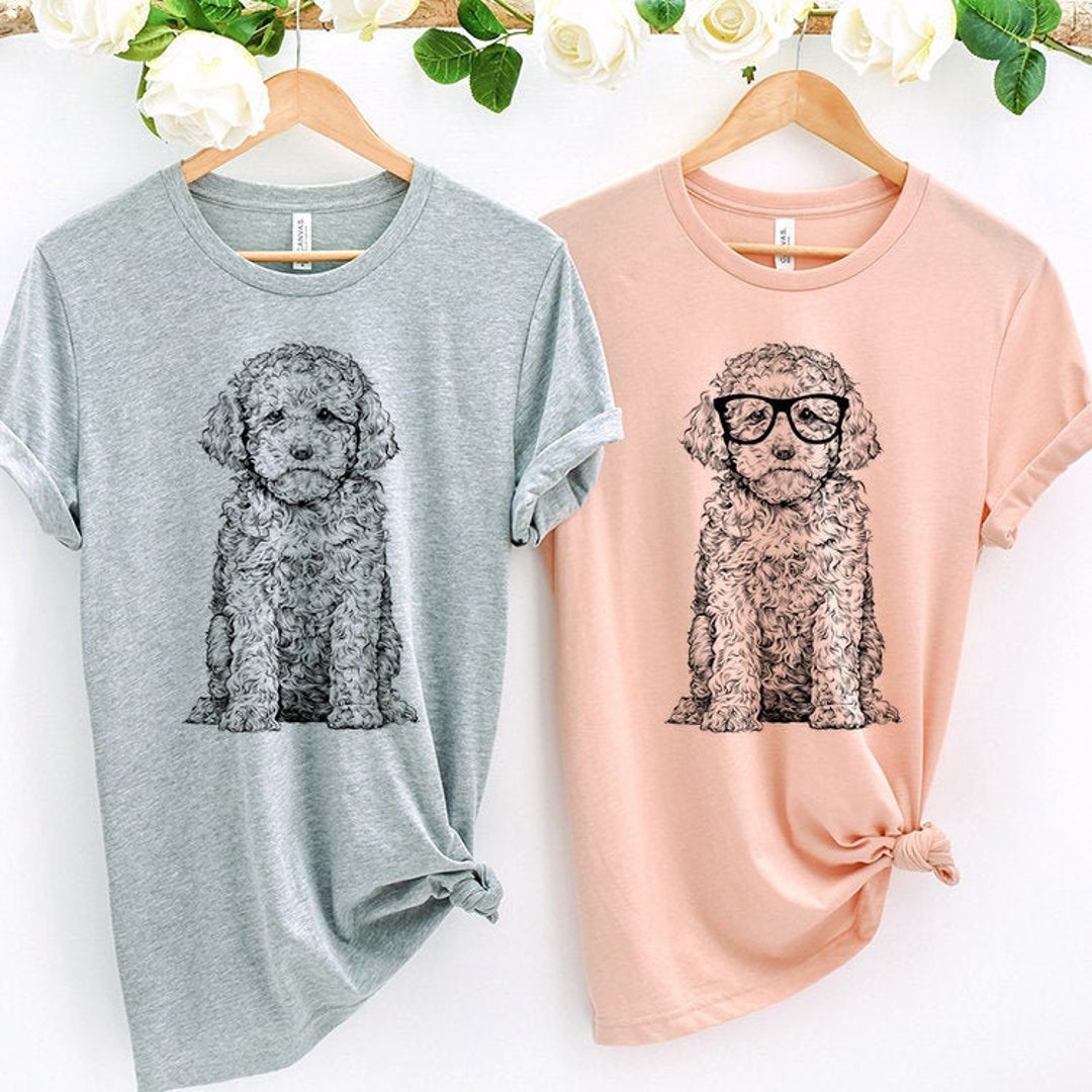 Cavapoo Shirt, Nerdy Glasses Cavadoodle Tee Tshirt, Hipster Cavoodle ...