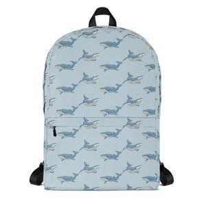 Whale Backpack, Ocean Animal Laptop Bag, Women&#39;s Travel Backpack, Cute Pattern School Bag, College Backpack, Whale Gift