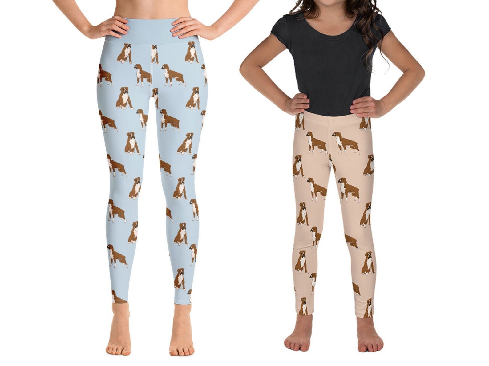 Boxer Leggings Dog Pattern Women Leggings for Gym Yoga Etsy UK