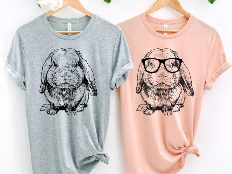 Funny and Cute Nerdy Animal Wearing Glasses shirt for Rabbit lovers! This Bunny art tshirt, tank top, kids tee, youth or sweatshirt is a perfect gift for Rabbit Lover, Holland Lop Mom and Bunny Lovers.