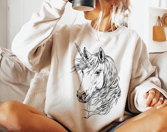 Unicorn Shirt, Unicorn Sweatshirt, Cute Unicorn Lover Gift, Funny Animal Lover Gift, Unicorn Tshirt
