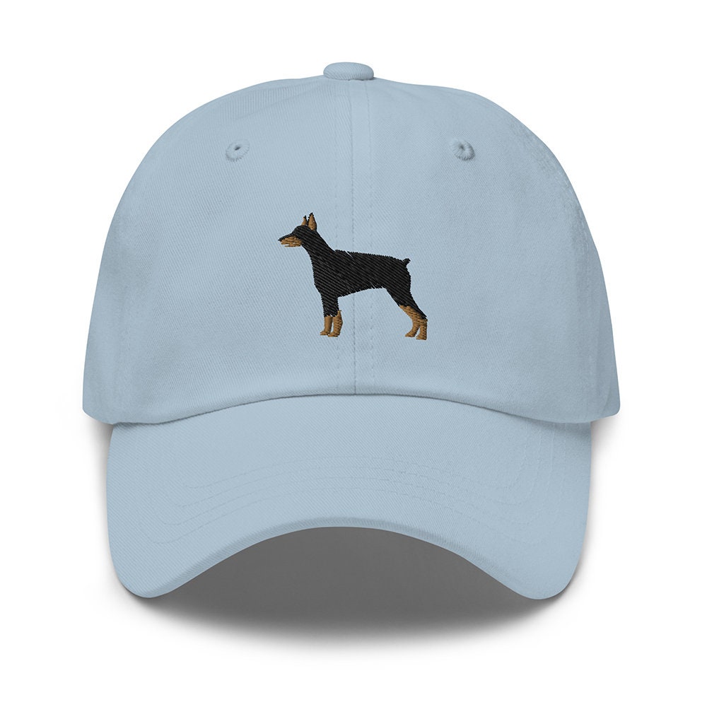 Doberman Pinscher Hat, Dobie Beanie, Dog Cap, Dog Embroidered