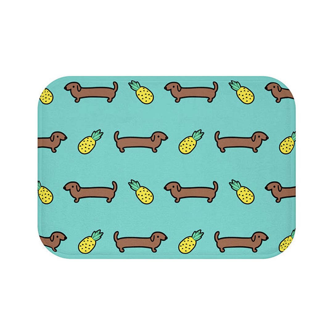 Dachshund Weiner Dog Bath Mat Dog Shower Mat Bathroom Decor Etsy