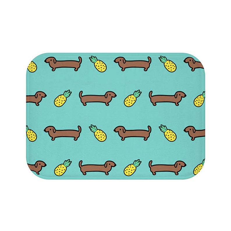 Dachshund Weiner Dog Bath Mat Dog Shower Mat Bathroom Decor Etsy