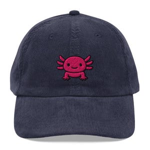 Axolotl Hat, Axolotl Cap, Beanie, Axolotl Embroidered Baseball Hat, Animal Dad Hat, Axolotl Lover Cap, Fathers Day Gift