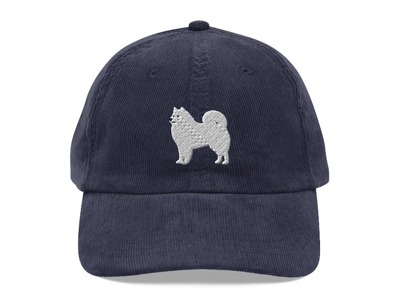 This embroidered Samoyed hat is a perfect gift for dog dad, dog mom, Samoyed lovers, and dog owner. Whether it's a Samoyed beanie, vintage distressed hat, denim hat, corduroy hat or dad hat, it's a cute and funny way to show off your love for your Samoyed dog.
